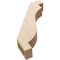 Ekena Millwork 3-inch W x 14-inch D x 18-inch H Copenhagen Rough Cedar Woodgrain TimberThane Knee Brace, Primed BRCUR03X14X18CHGRCPR - alternate 6